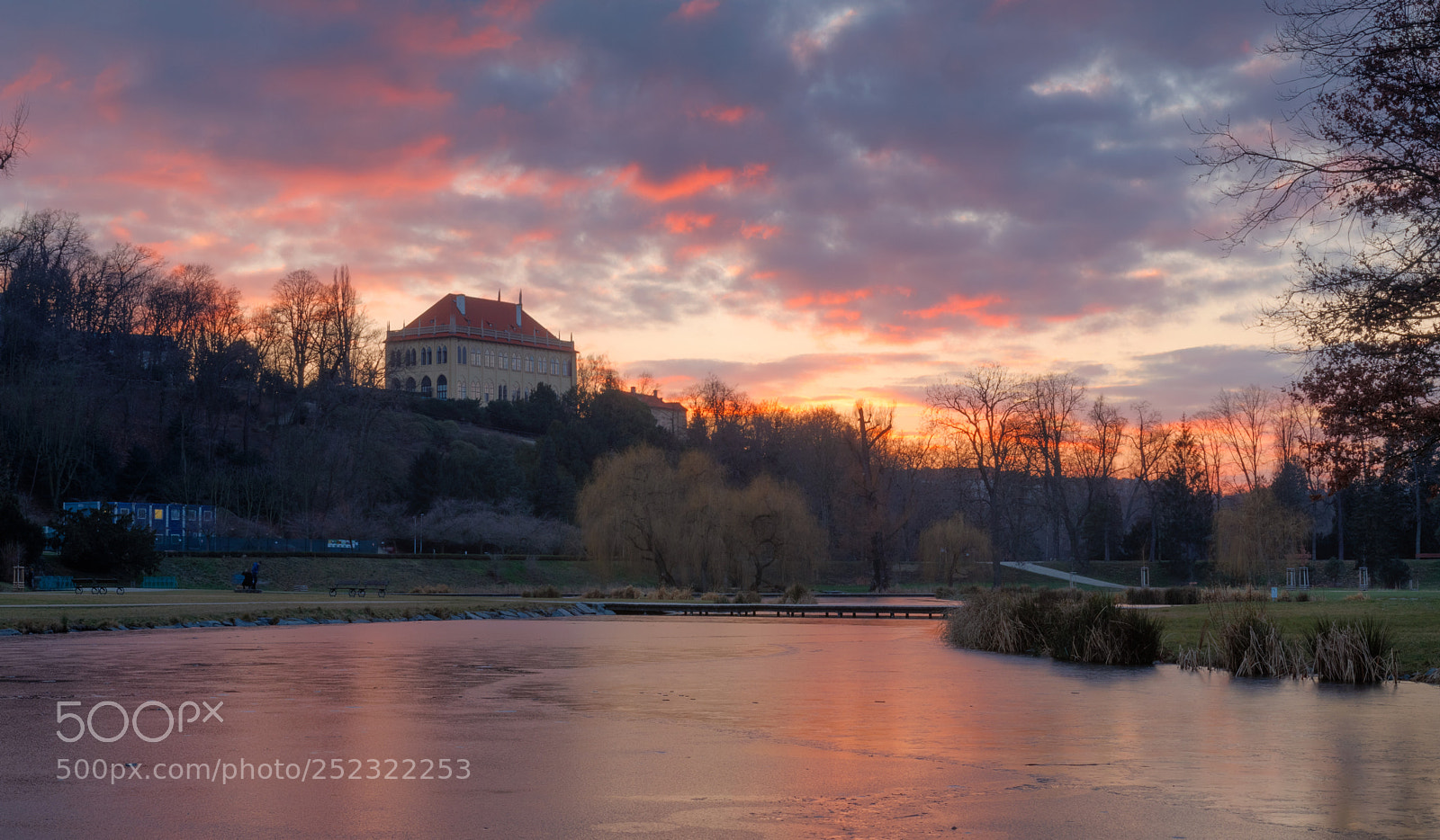 Canon EOS 80D sample photo. Beautiful sunset over stromovka photography