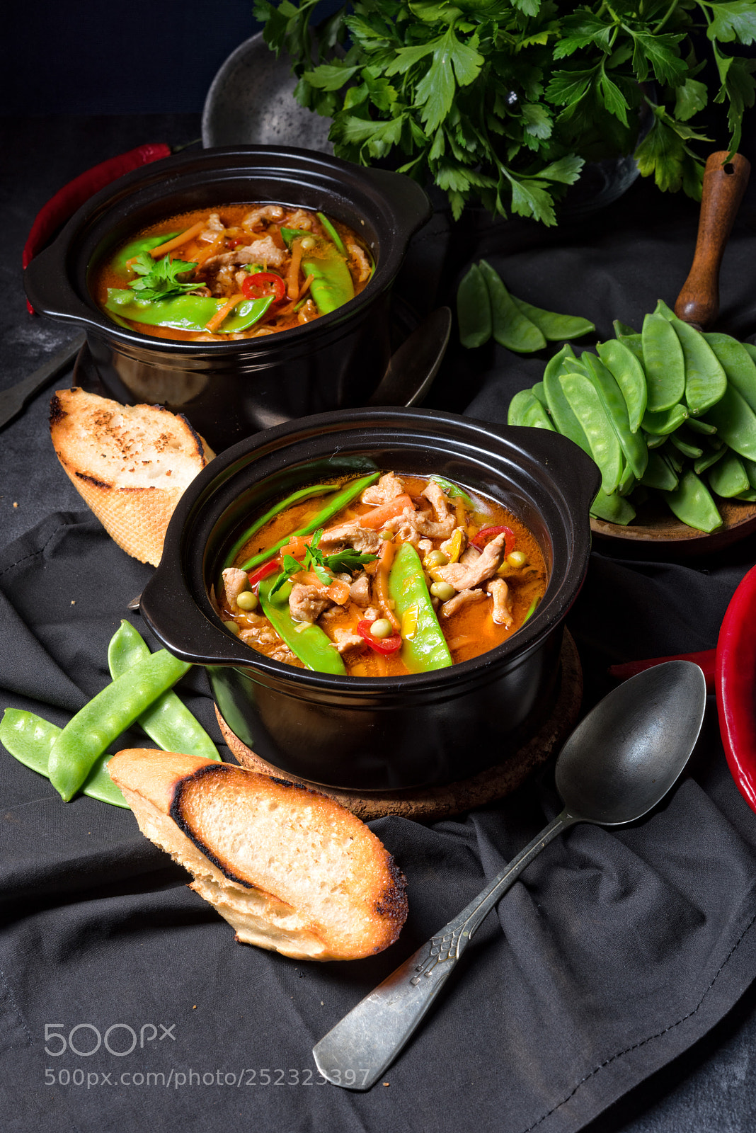 Nikon D810 sample photo. Strips of pork with photography