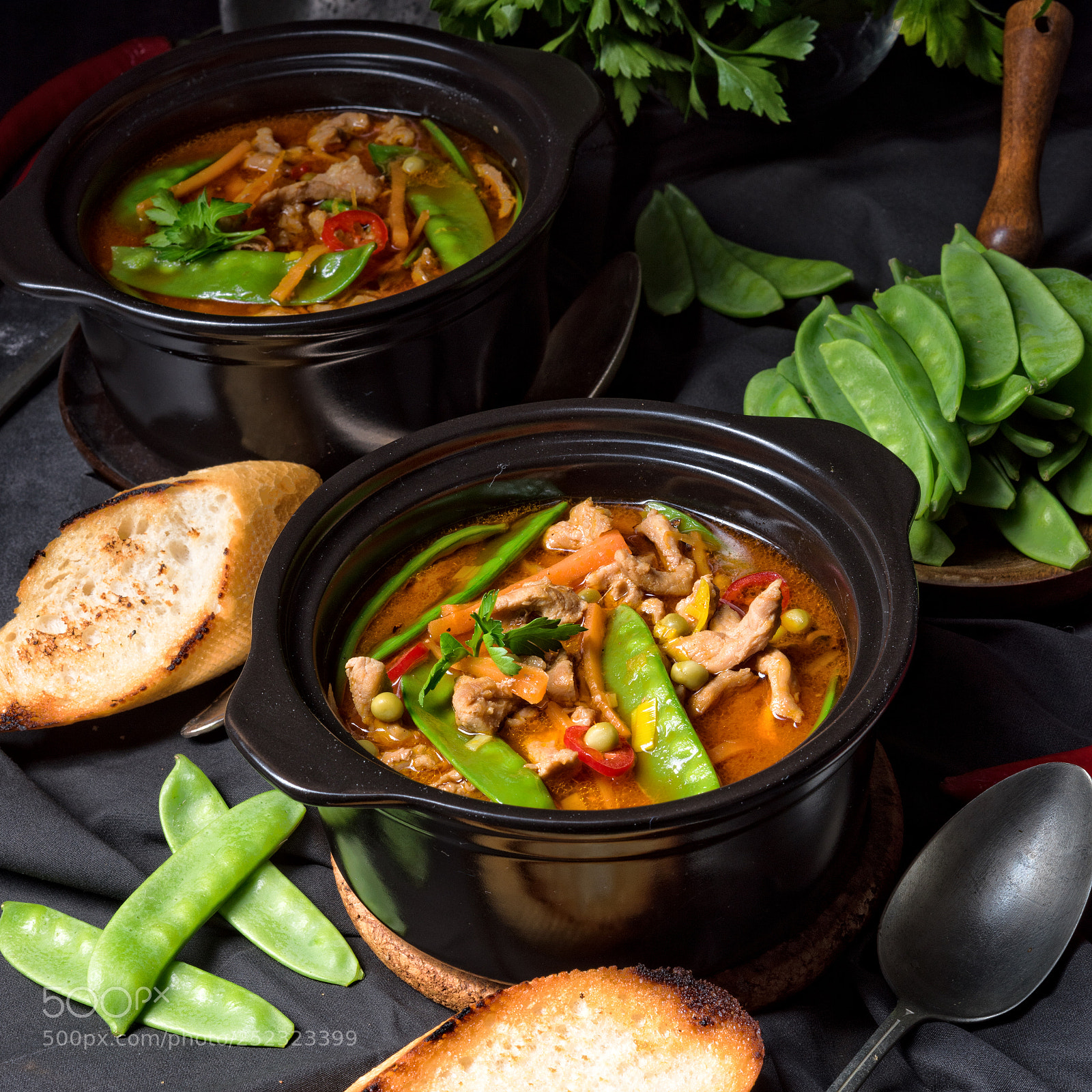 Nikon D810 sample photo. Strips of pork with photography