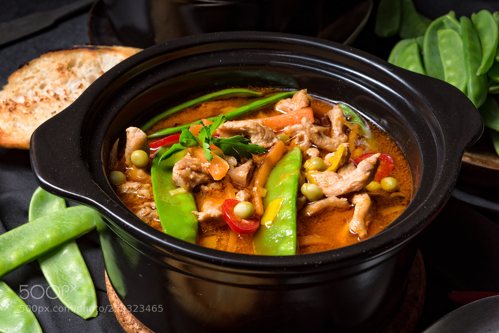 Nikon D810 sample photo. Strips of pork with photography