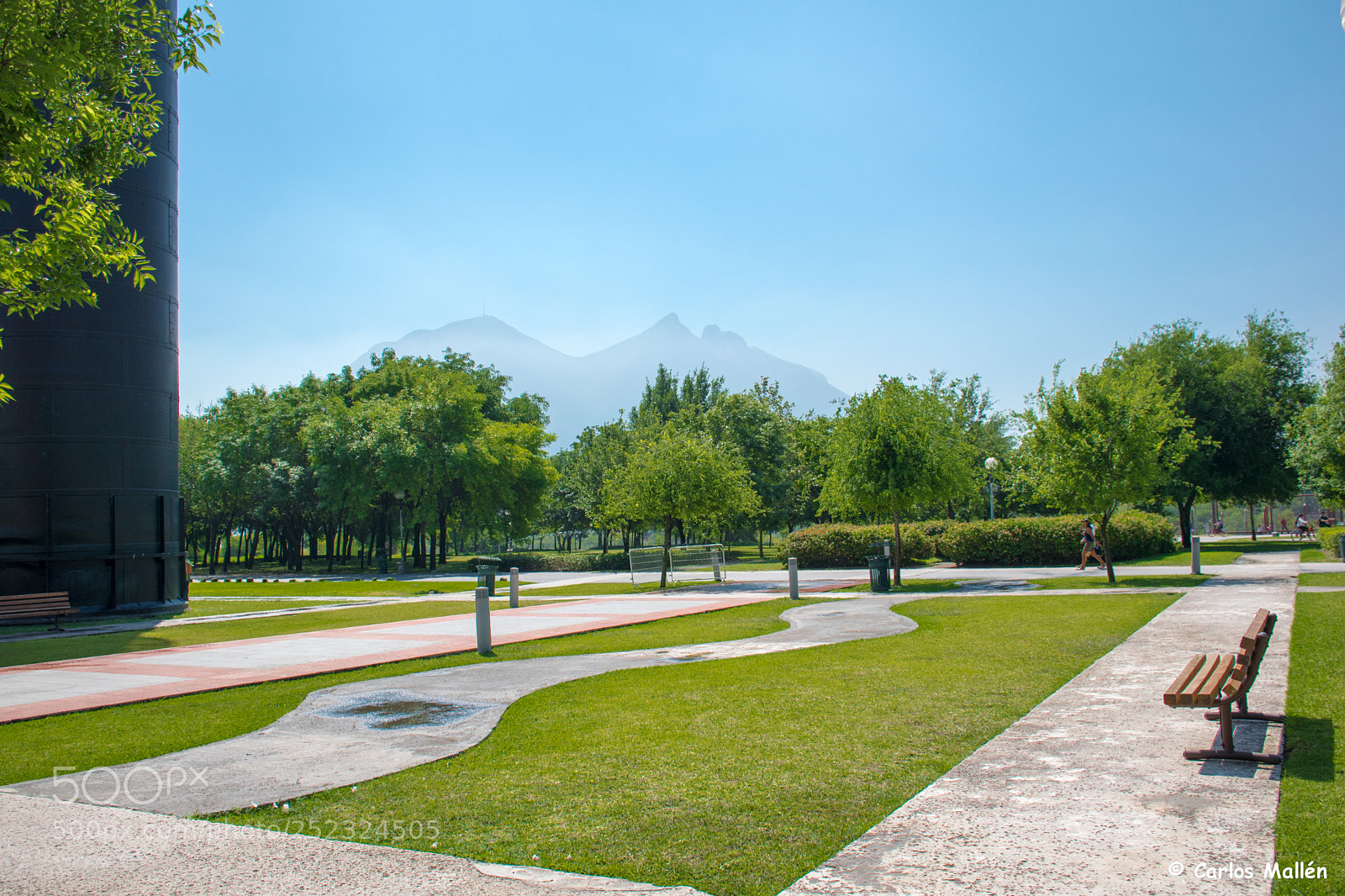 Nikon D5500 sample photo. Park bench photography