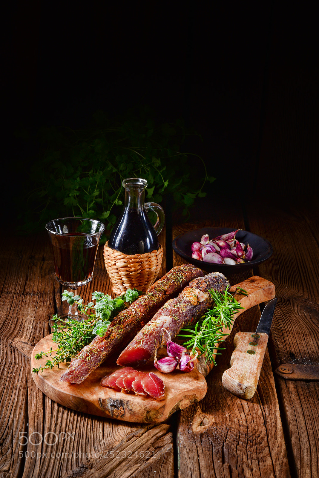 Nikon D810 sample photo. Dried sirloin with herbs photography