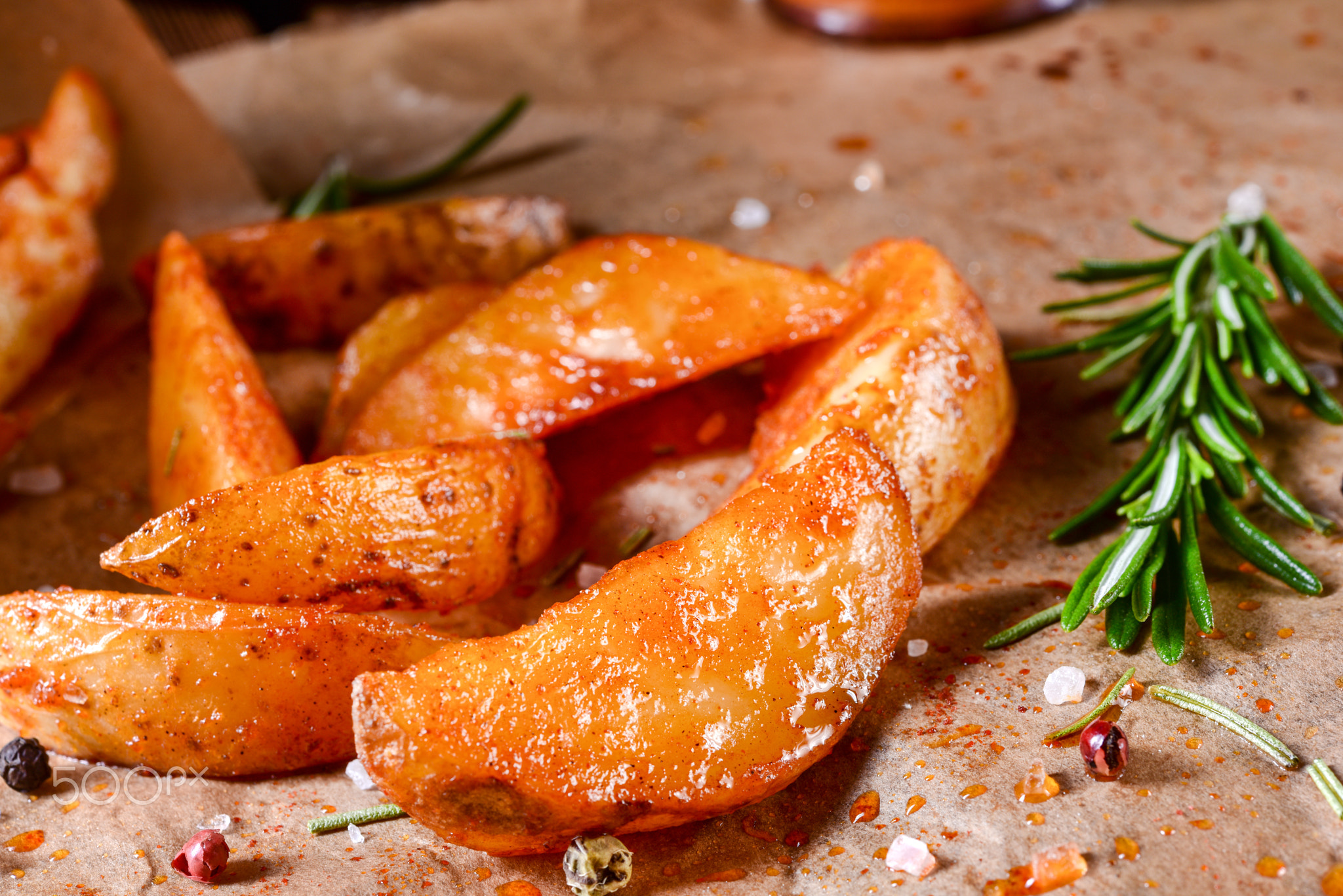 rosemary Potato wedges from the oven