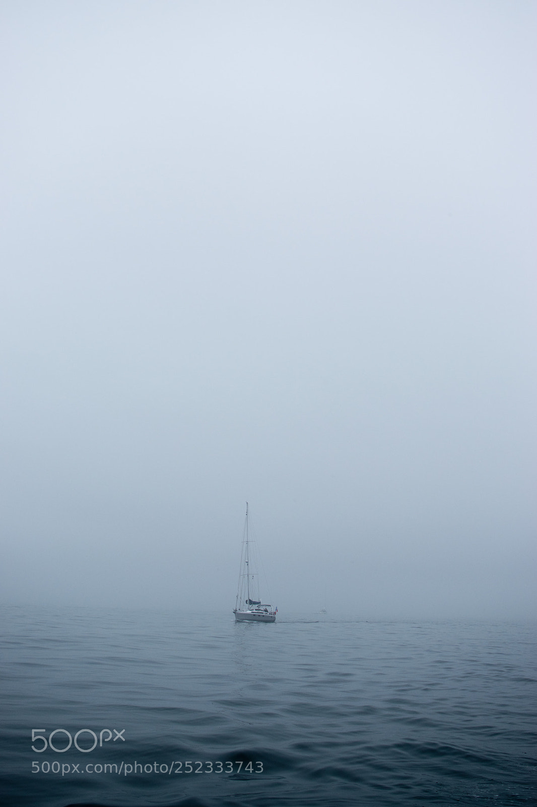 Nikon D5500 sample photo. Misty baltic sea photography
