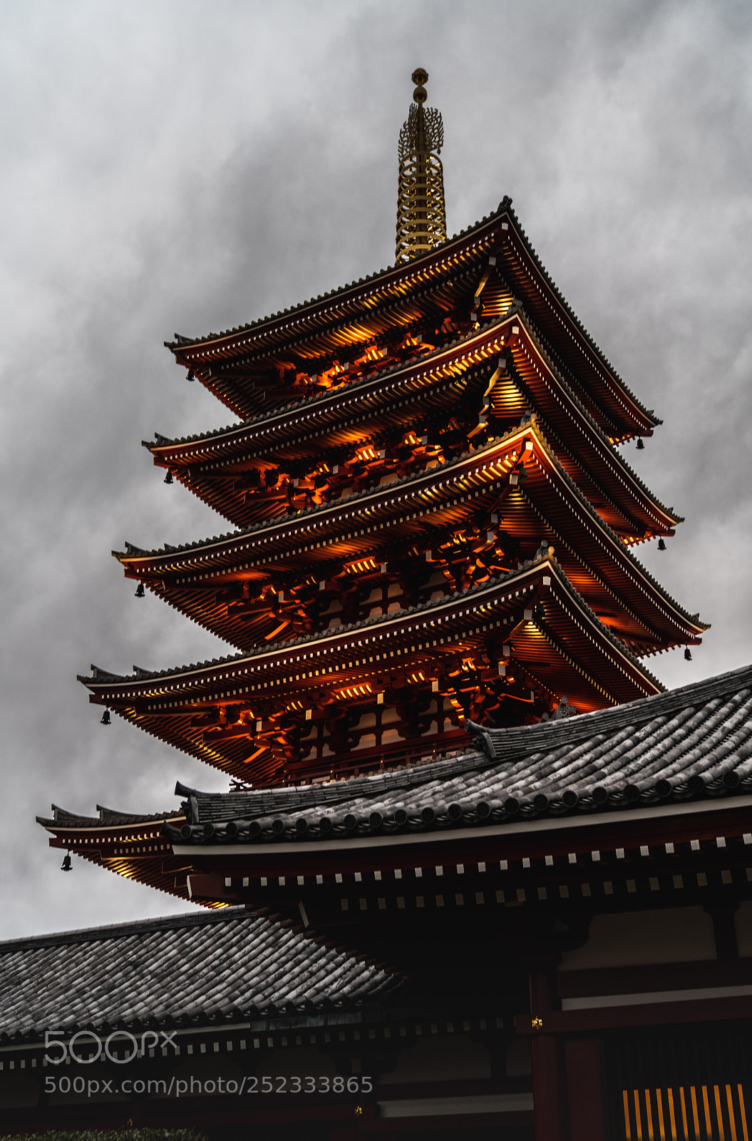 Sony a7R III sample photo. Senso-ji pagoda photography