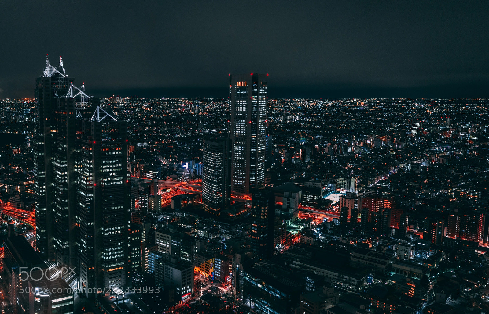 Sony a7R III sample photo. Nishishinjuku at night photography