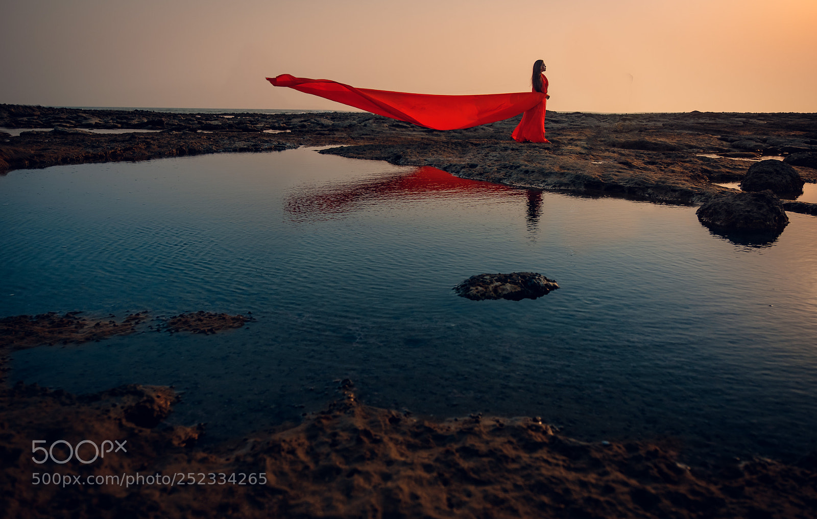 Fujifilm X-H1 sample photo. Alone in red photography