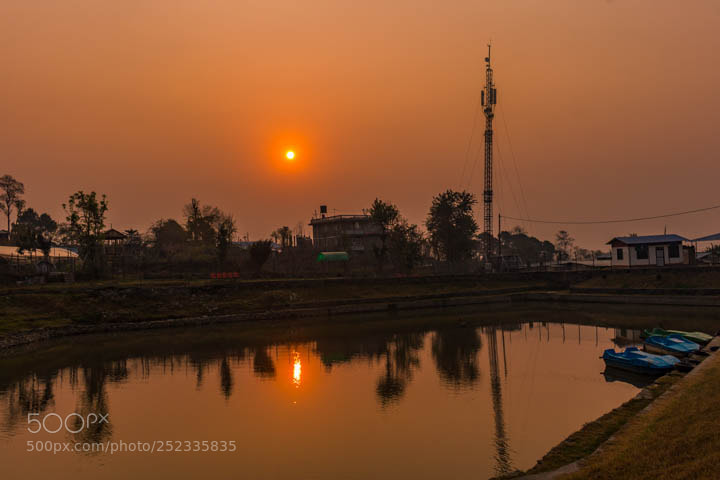 Canon EOS 700D (EOS Rebel T5i / EOS Kiss X7i) sample photo. Sunrise in foggy day photography