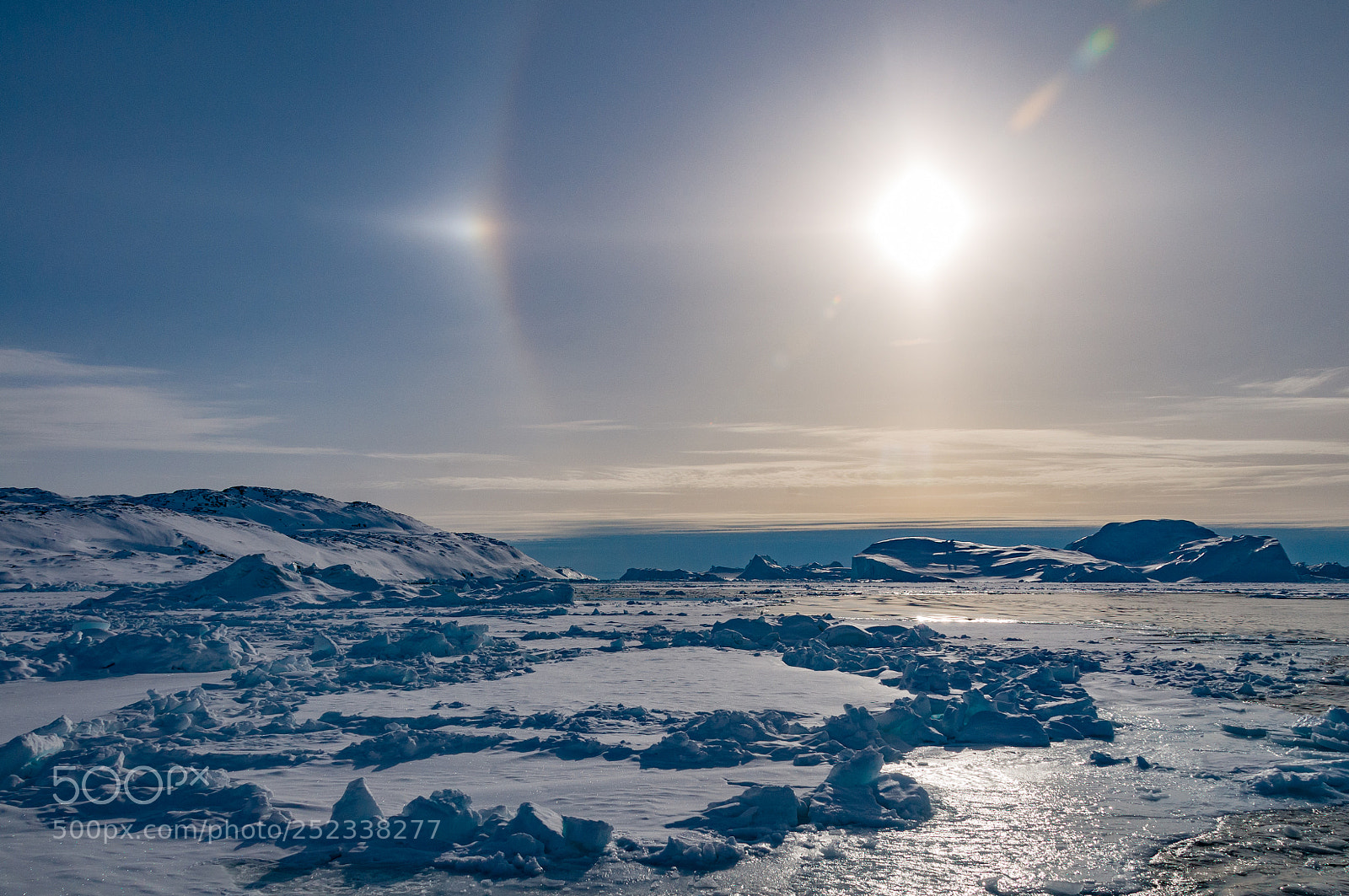 Nikon D300 sample photo. Greenland halo photography