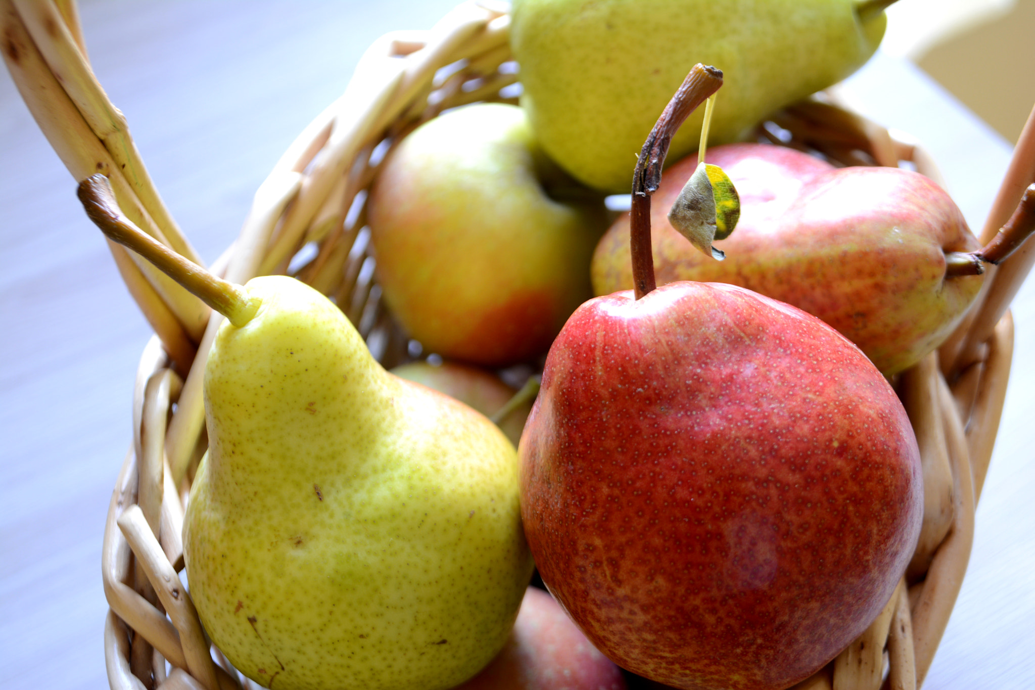 Nikon D7100 sample photo. Pears in the basket photography