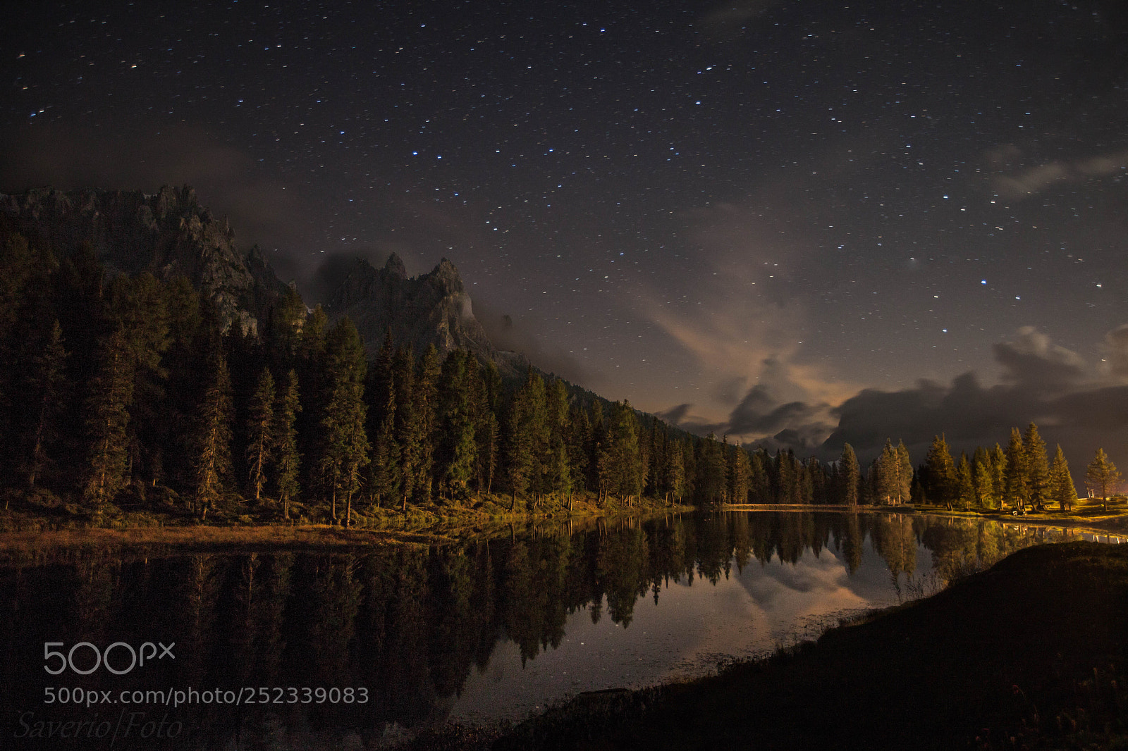 Canon EOS 5D Mark II sample photo. Notturna al lago d'antorno photography
