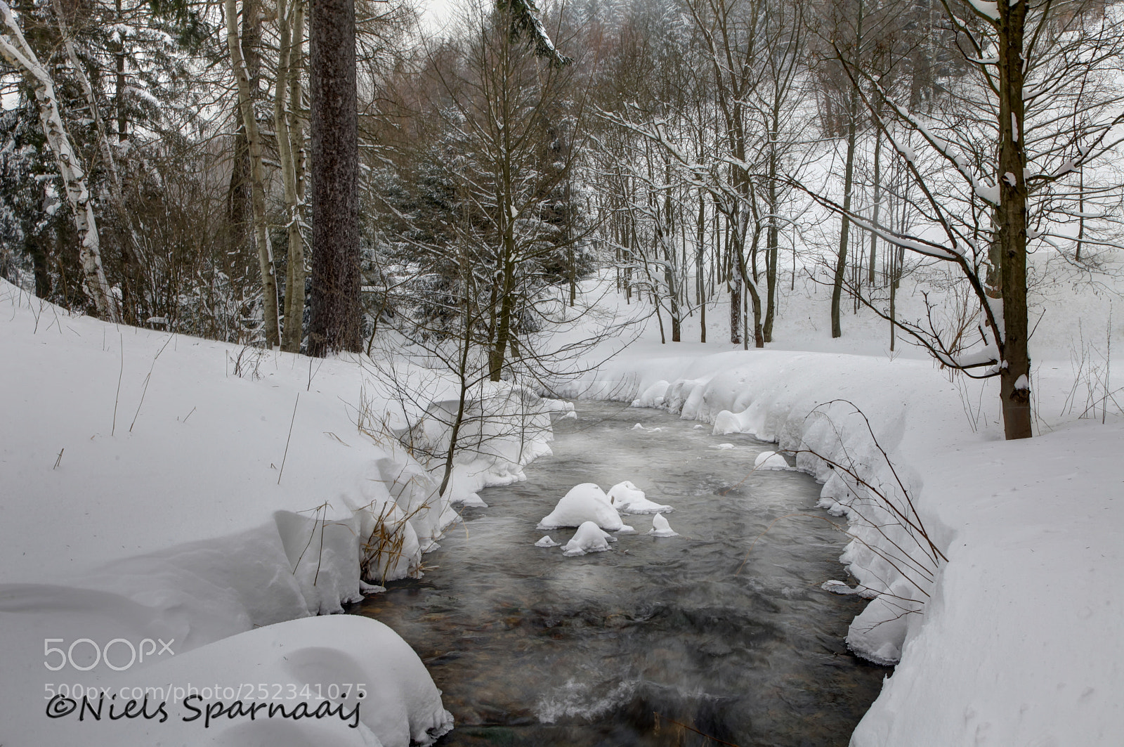 Canon EOS 5D Mark II sample photo. Small rippling stream photography