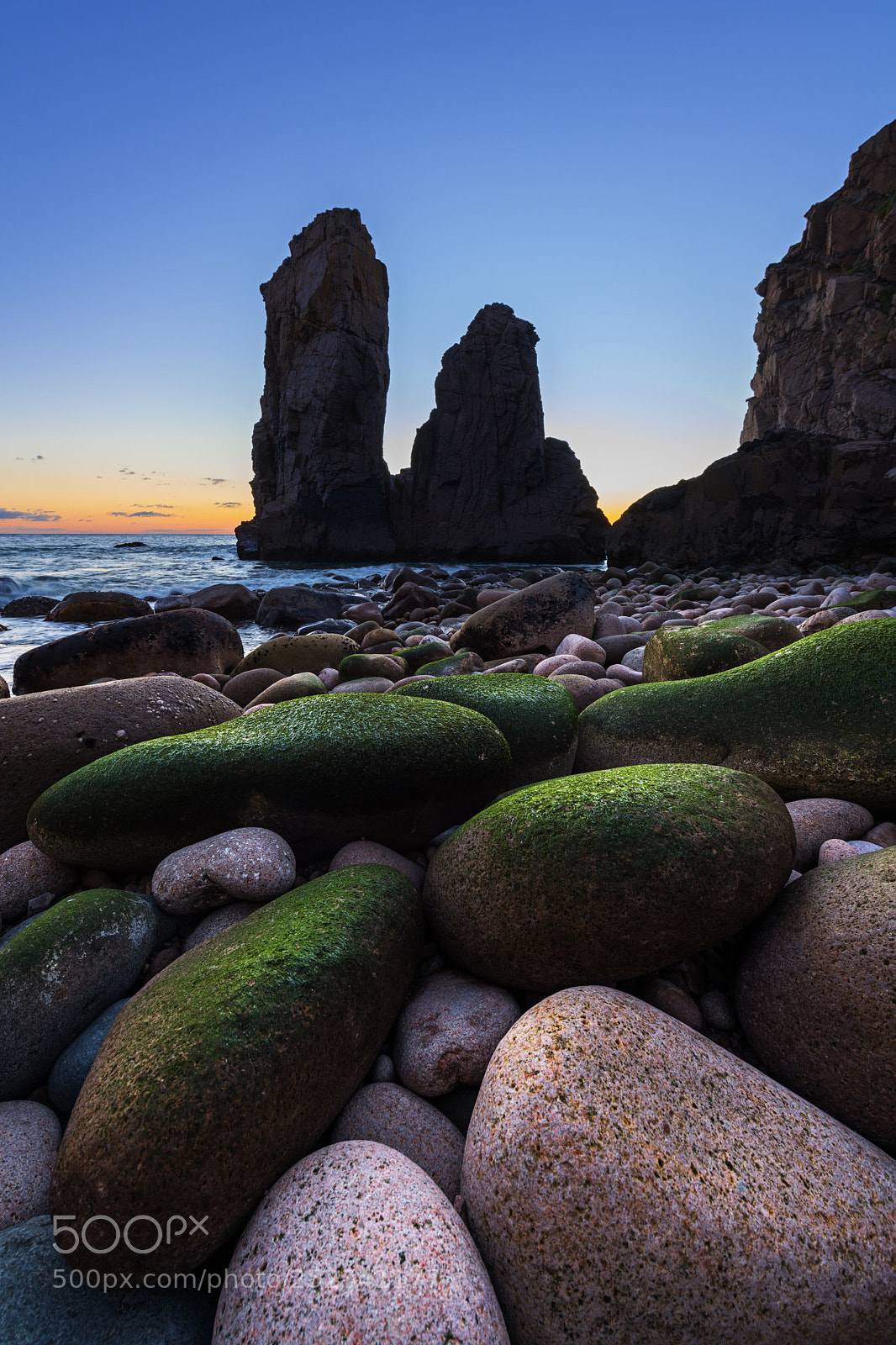 Nikon D850 sample photo. Green boulders photography