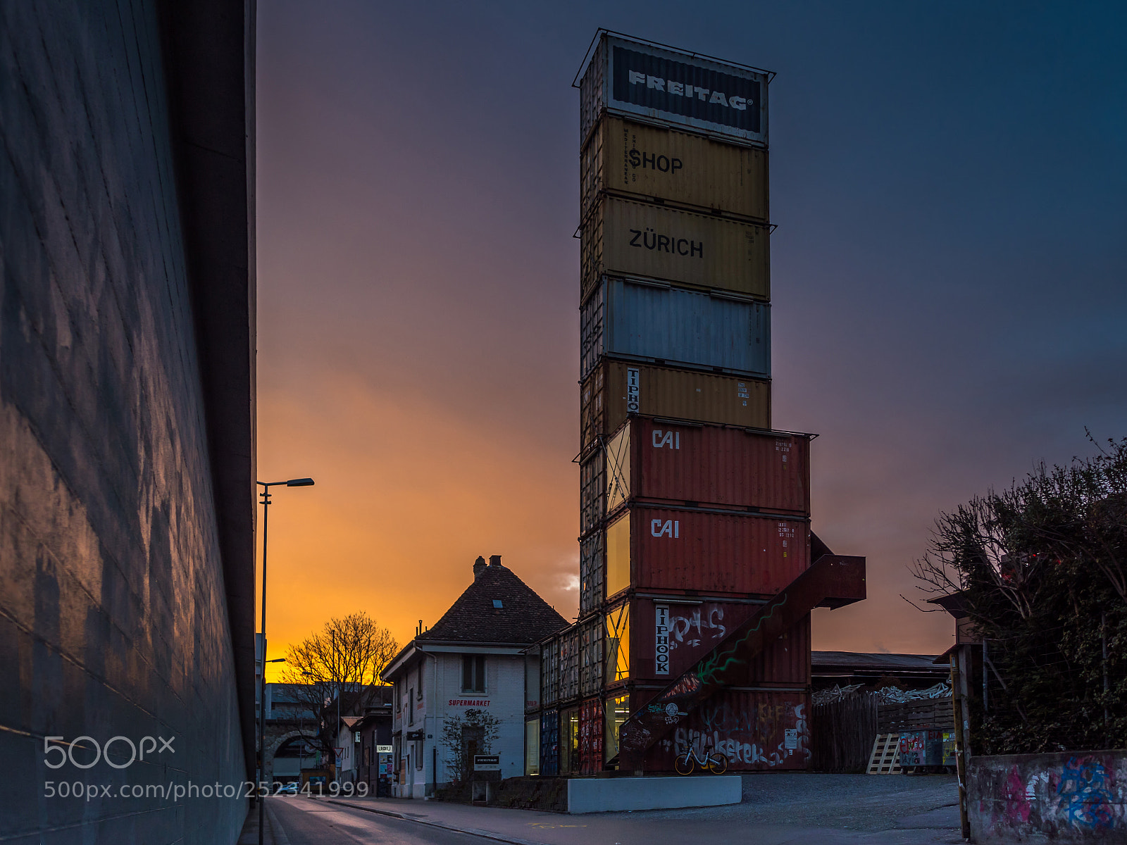 Panasonic Lumix DMC-GX8 sample photo. Container tower photography
