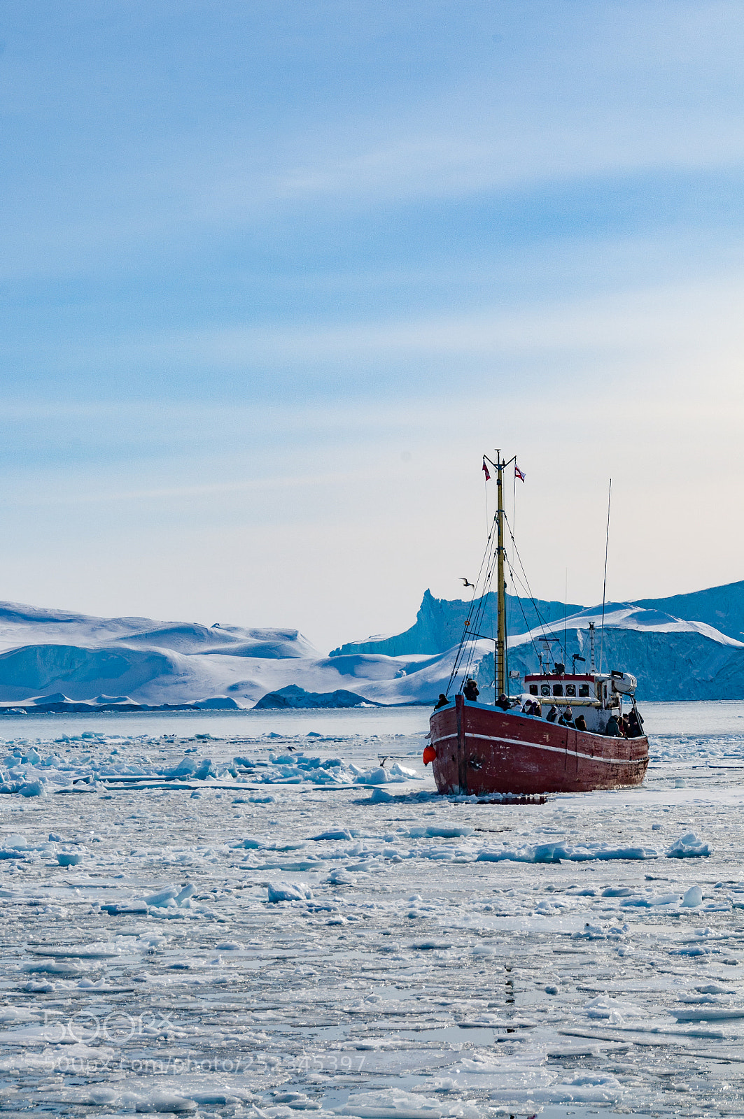 Nikon D300 sample photo. Shipping disko bay photography