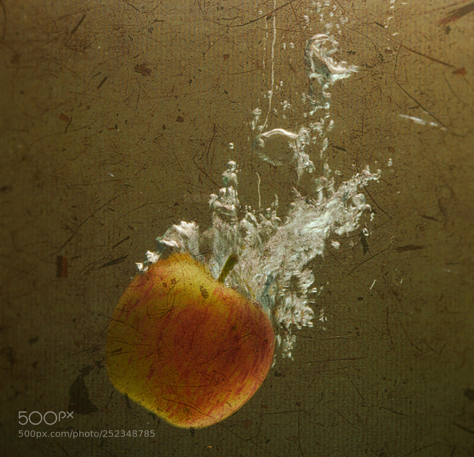 Nikon D3200 sample photo. Falling apple photography