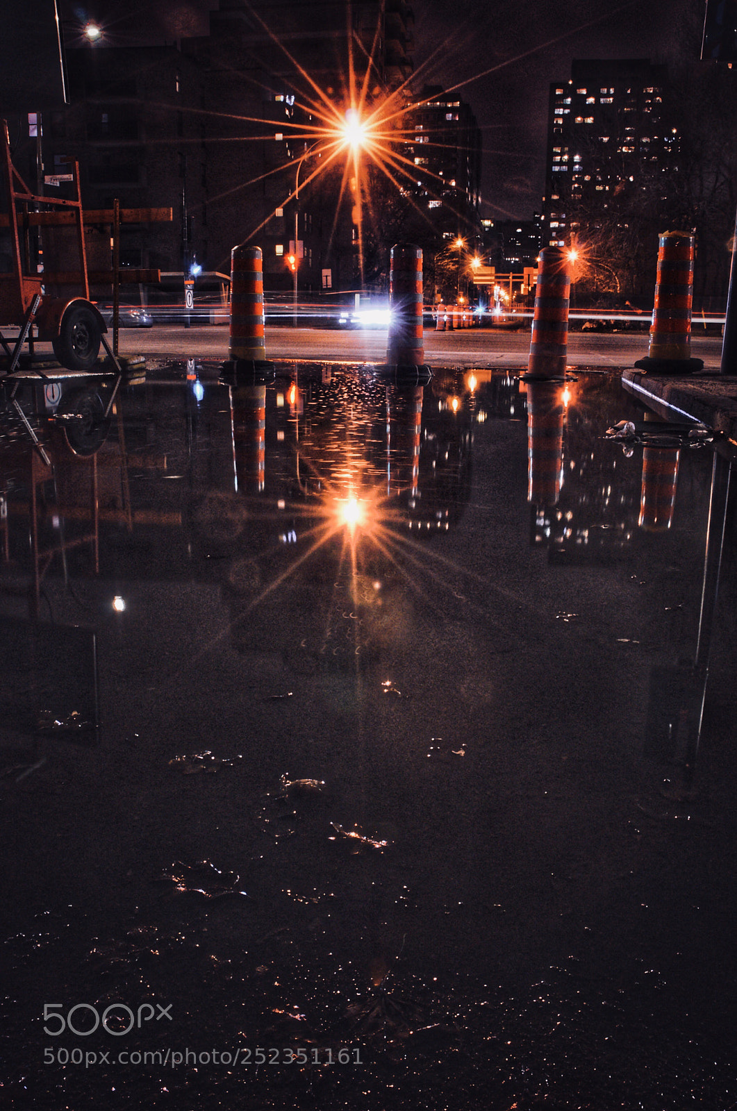 Nikon D90 sample photo. Construction nights... photography