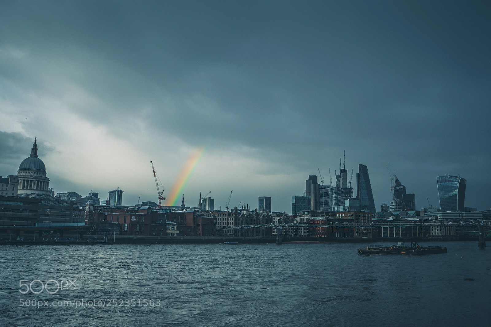 Sony a7 sample photo. Rainbow in london photography