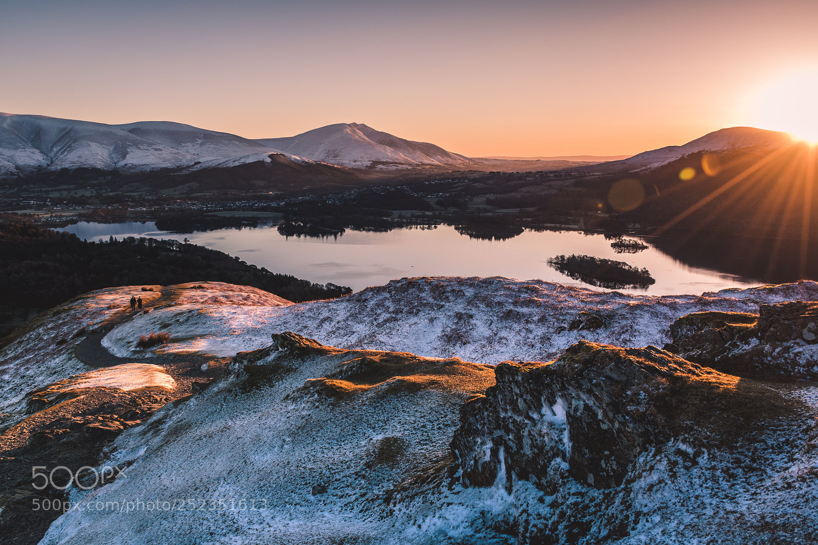 Nikon D5300 sample photo. Catbells sunrise - lake photography