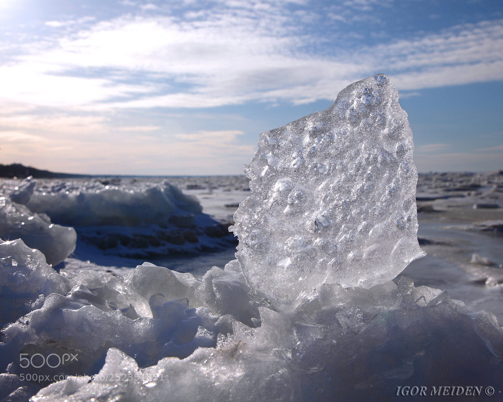 Canon EOS 5D Mark II sample photo. Icebergs of the baltic photography