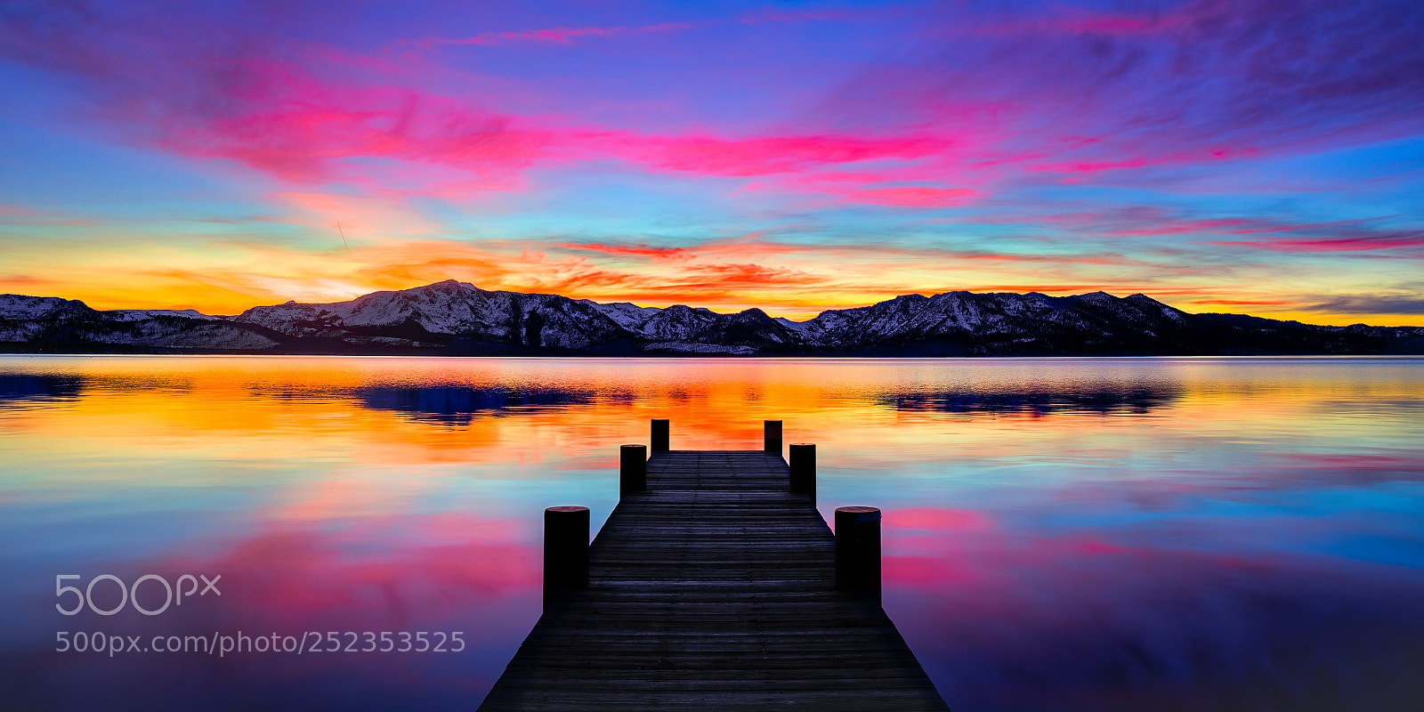Canon EOS 5D Mark IV sample photo. Lake tahoe pier sunset photography