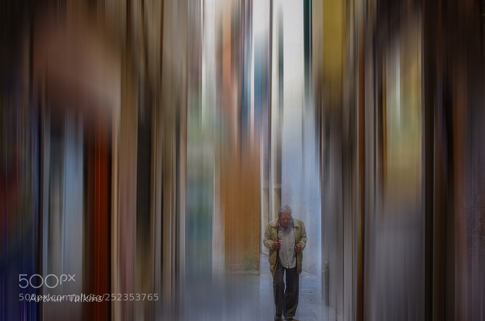 Pentax K-5 sample photo. Man...dwarfed by the chasm photography