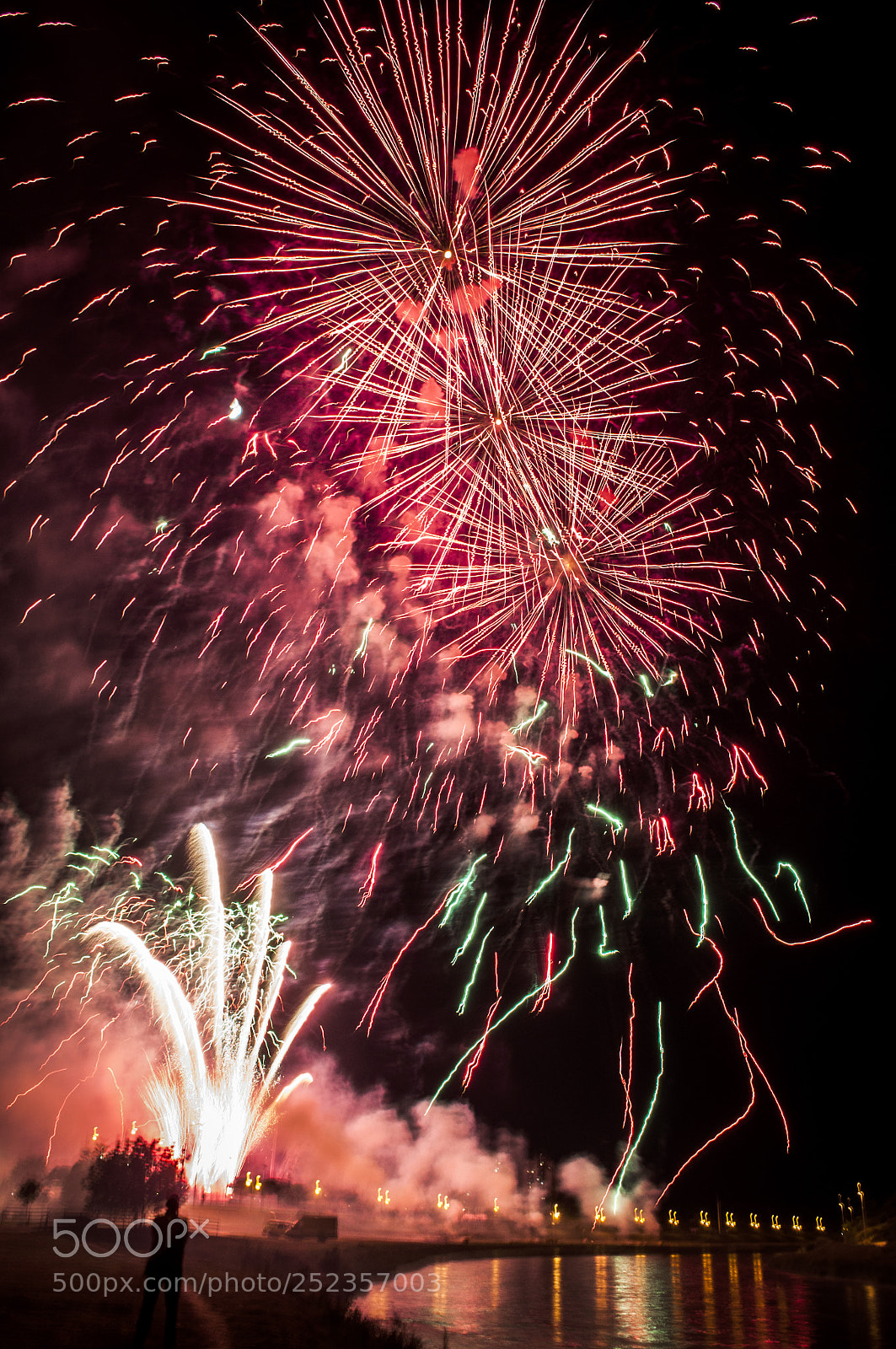 Nikon D5000 sample photo. Firework photography
