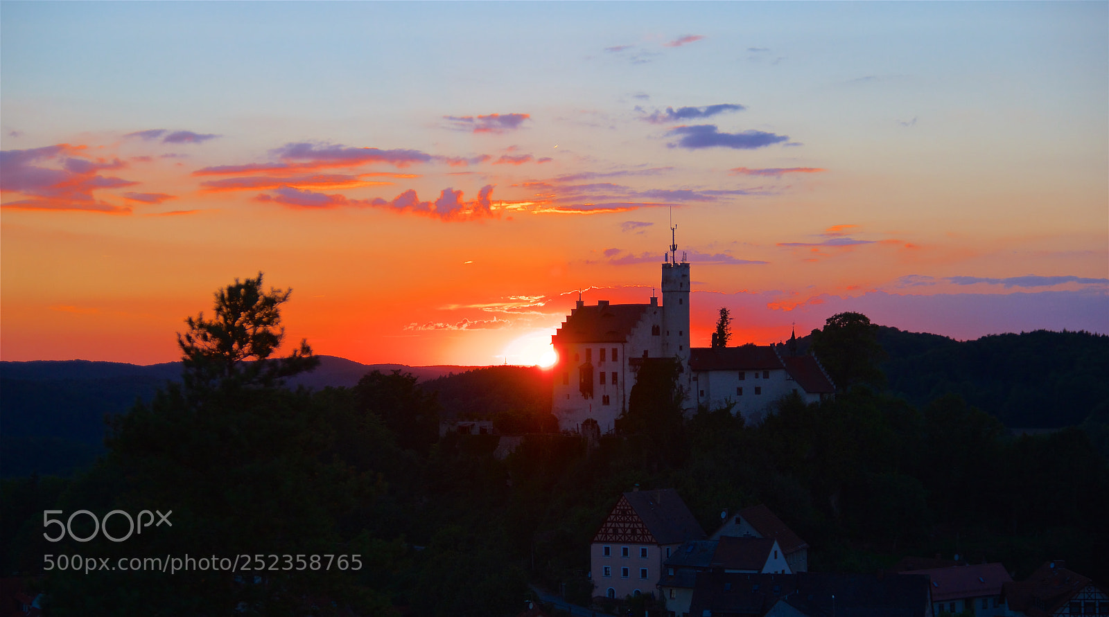 Pentax K-3 II sample photo. Sunset in gößweinstein photography