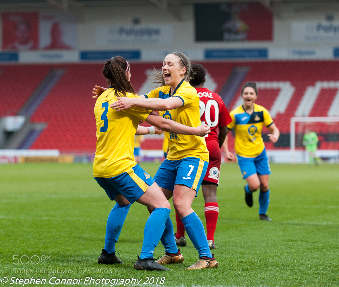 Nikon D3 sample photo. Doncaster belles v watford photography