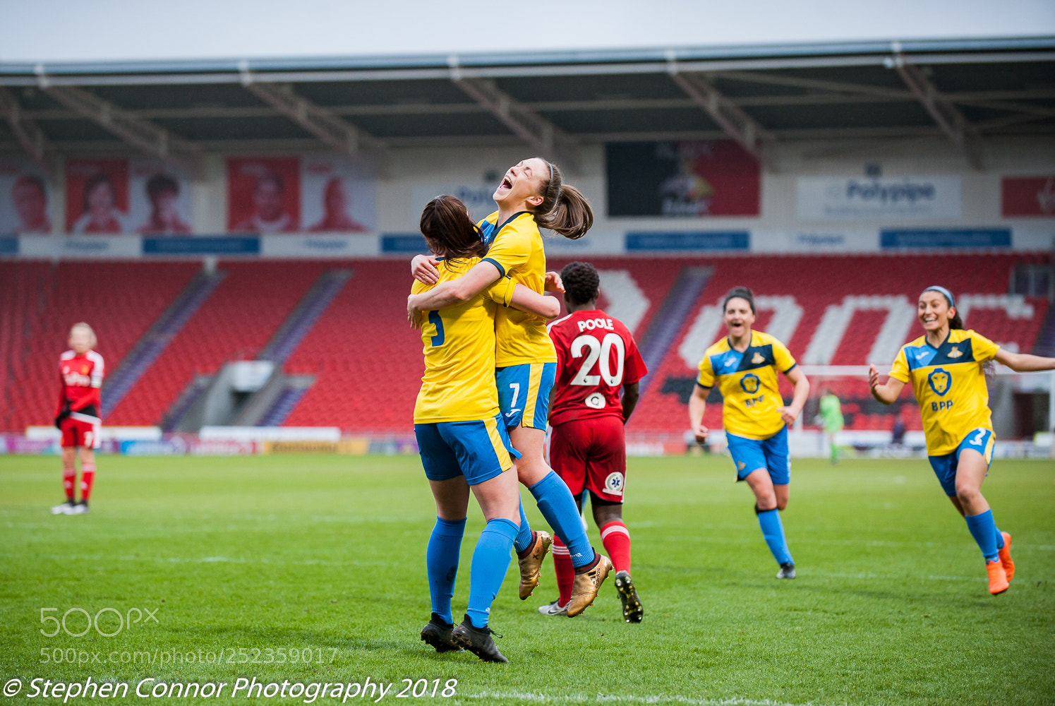 Nikon D3 sample photo. Doncaster belles v watford photography