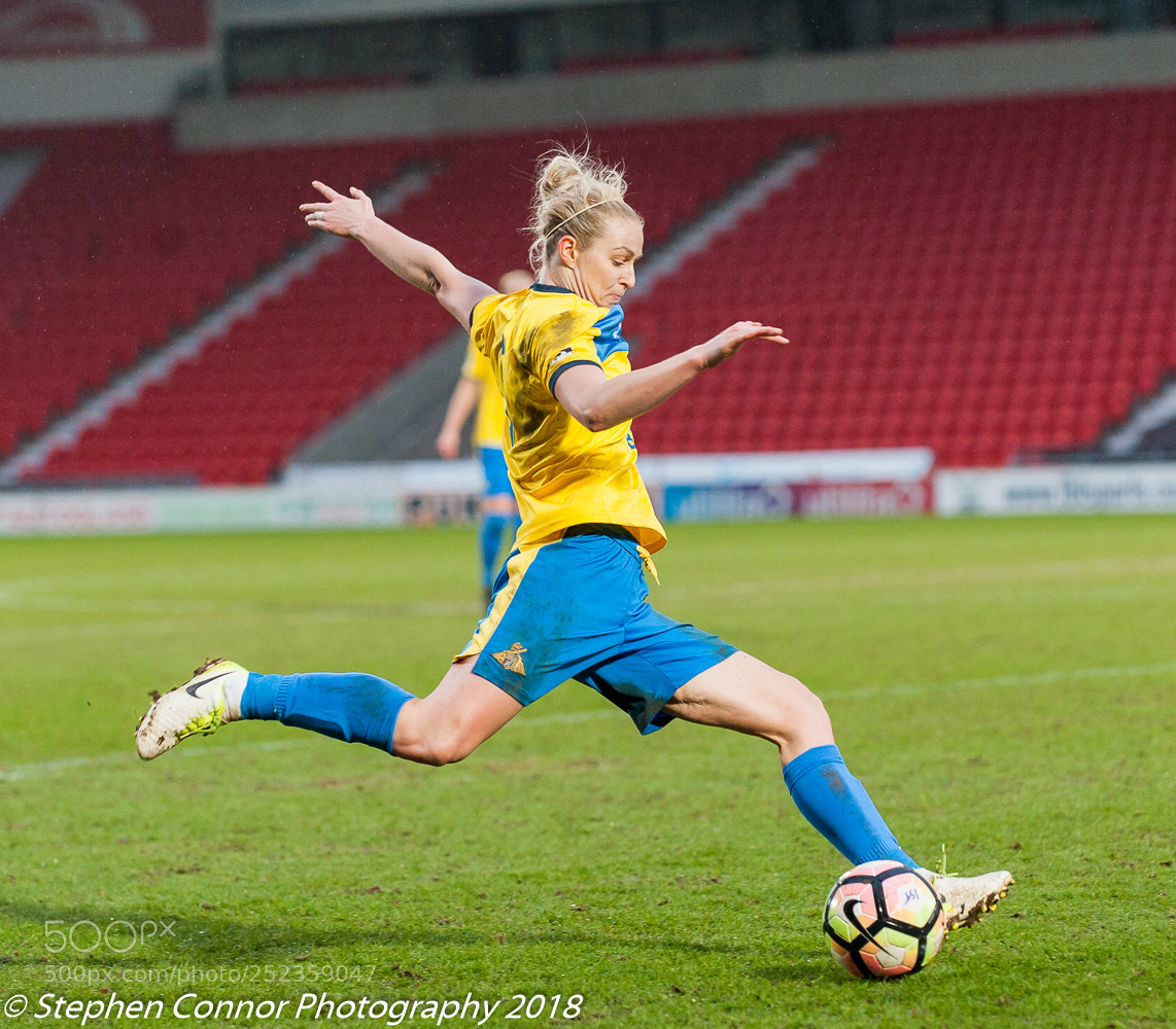 Nikon D3 sample photo. Doncaster belles v watford photography