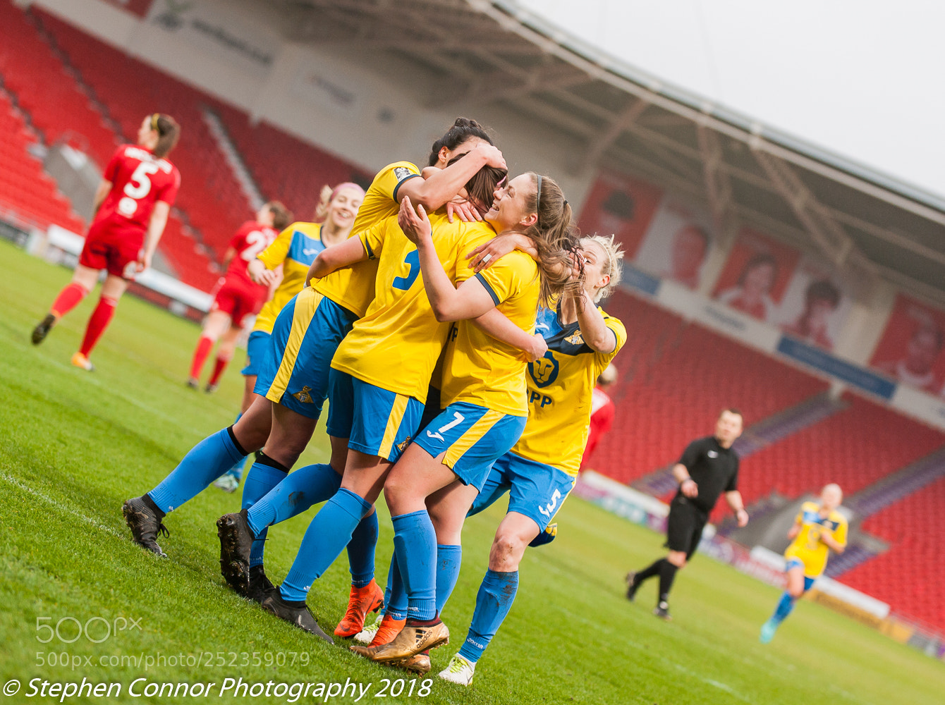 Nikon D3 sample photo. Doncaster belles v watford photography