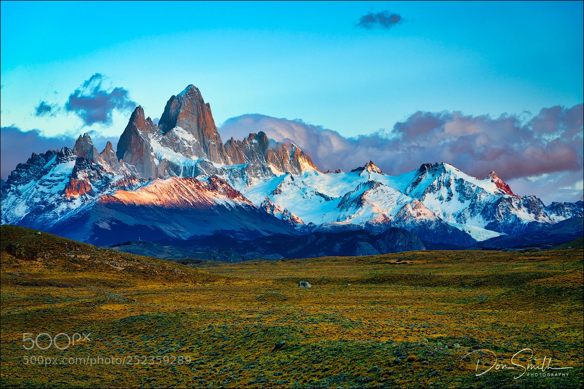 Sony a7R III sample photo. Daybreak on fitzroy range photography