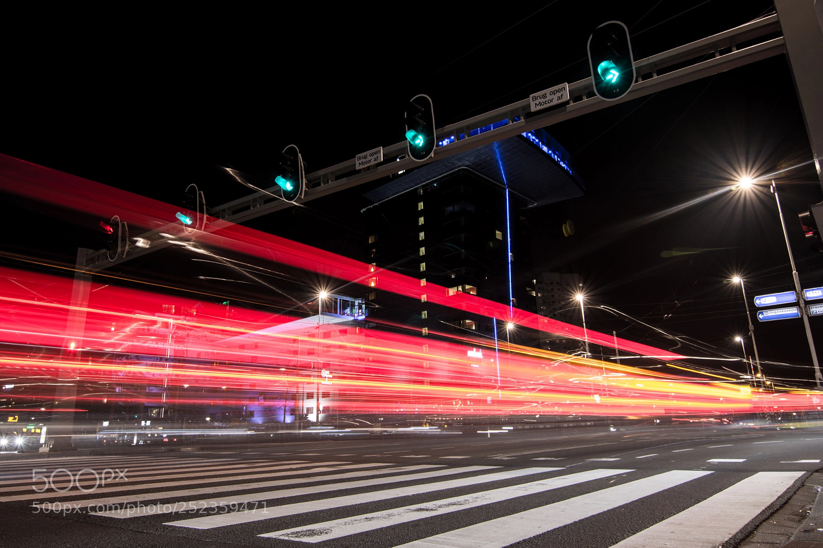 Nikon D5200 sample photo. Car trails photography