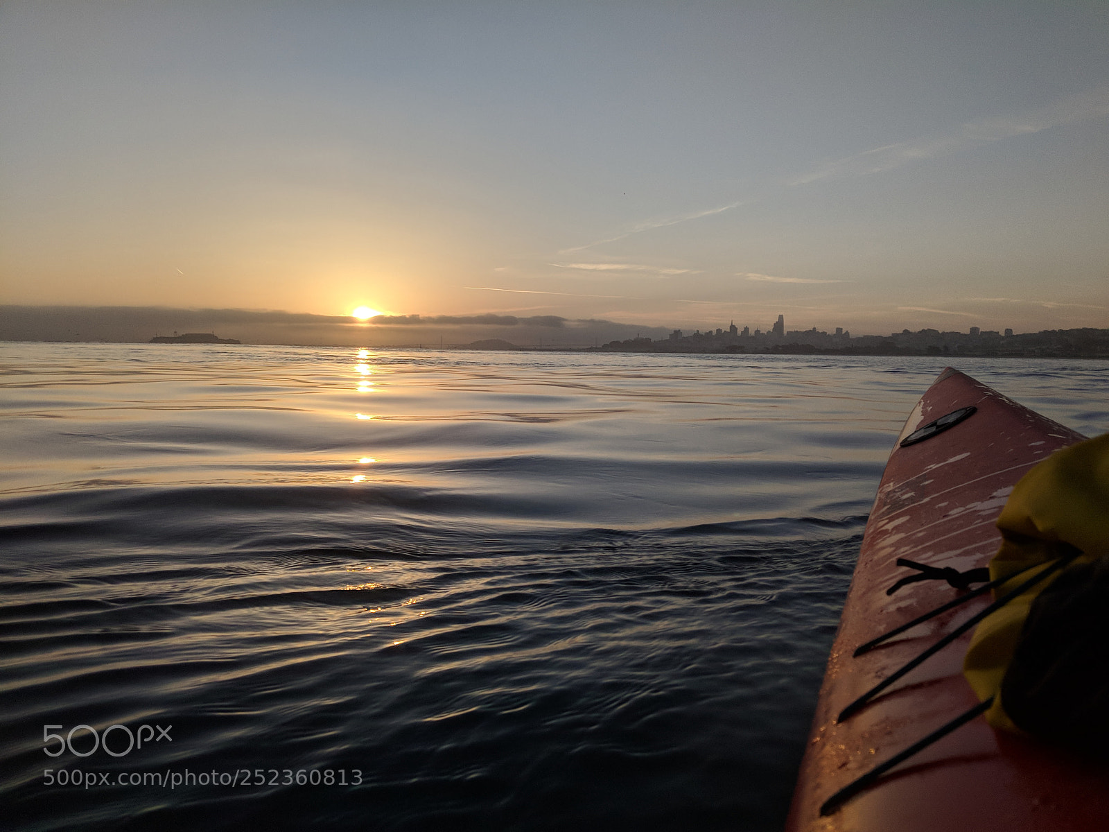 Google Pixel 2 sample photo. Sunrise kayak photography
