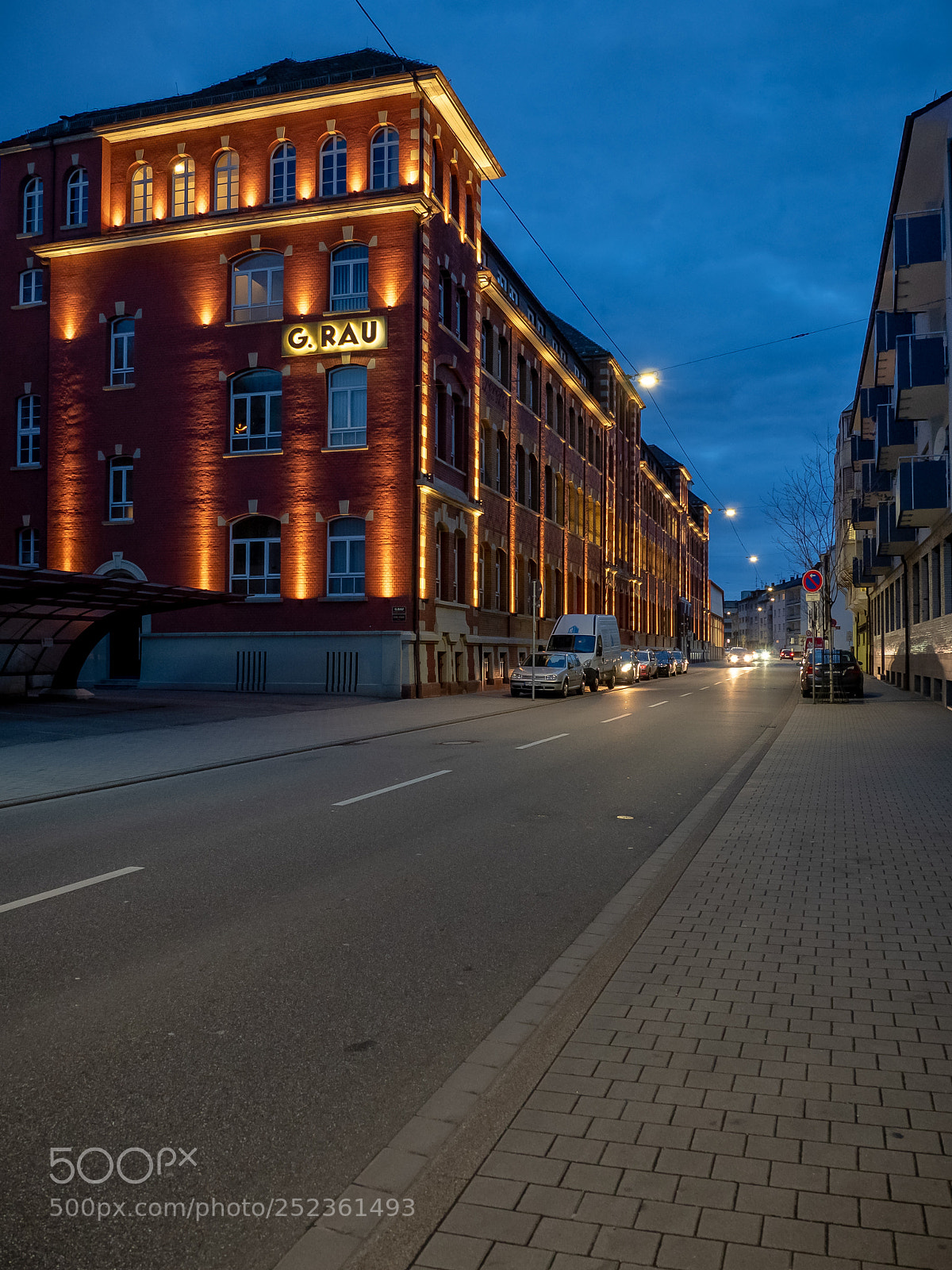 Olympus OM-D E-M5 II sample photo. Pforzheim blue hour photography