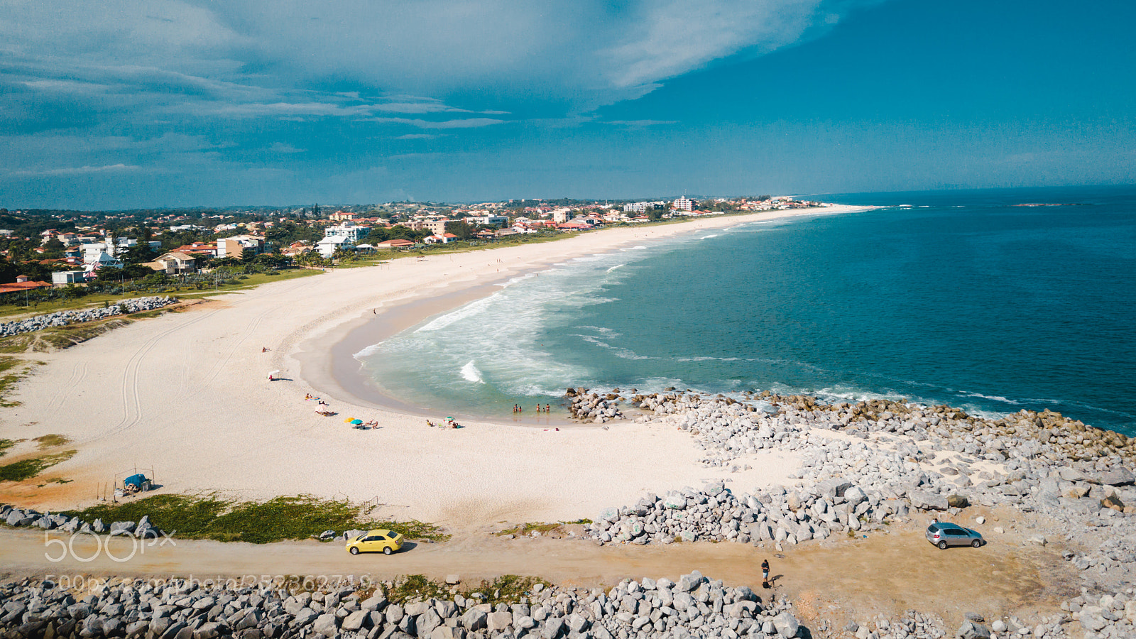 DJI FC220 sample photo. Beach from above photography