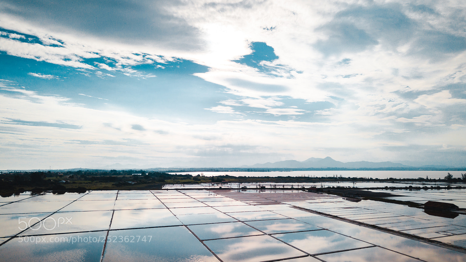 DJI FC220 sample photo. Blue sky reflection photography