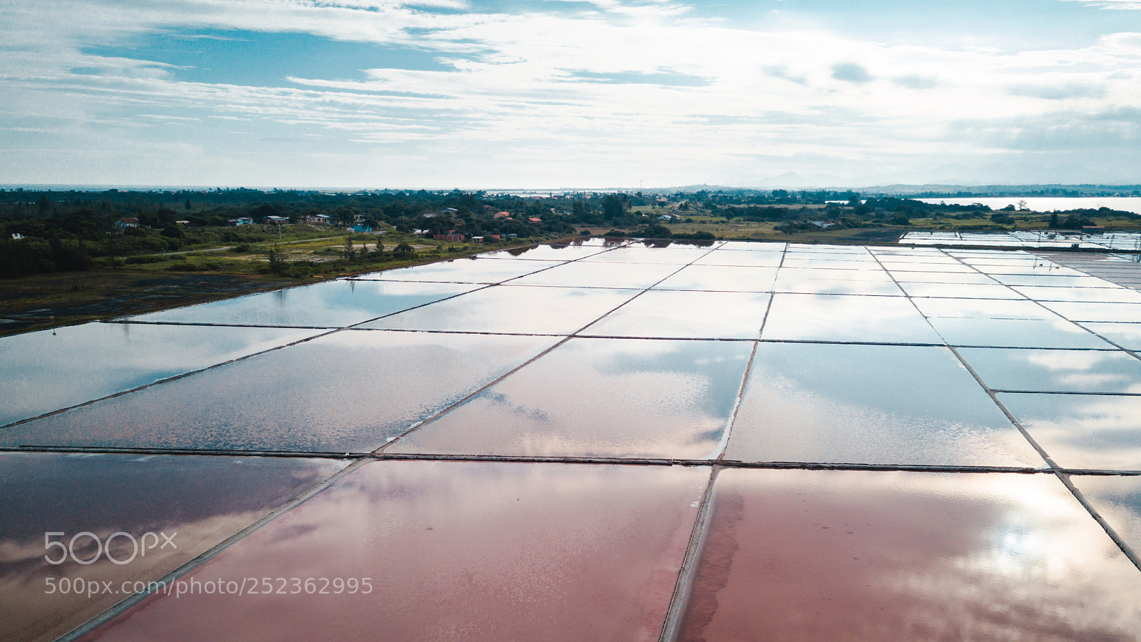 DJI FC220 sample photo. Pink sky reflections photography
