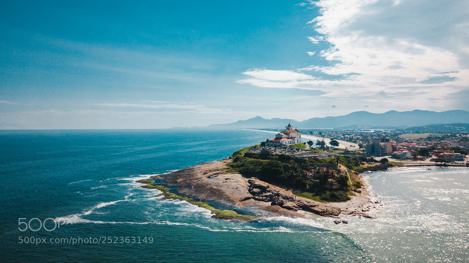 DJI FC220 sample photo. Saquarema church photography