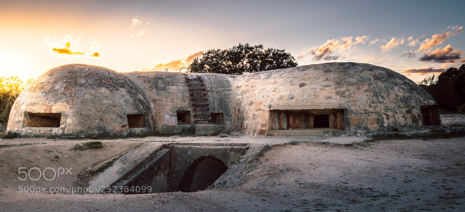 Nikon D3200 sample photo. Bunker at sunset photography
