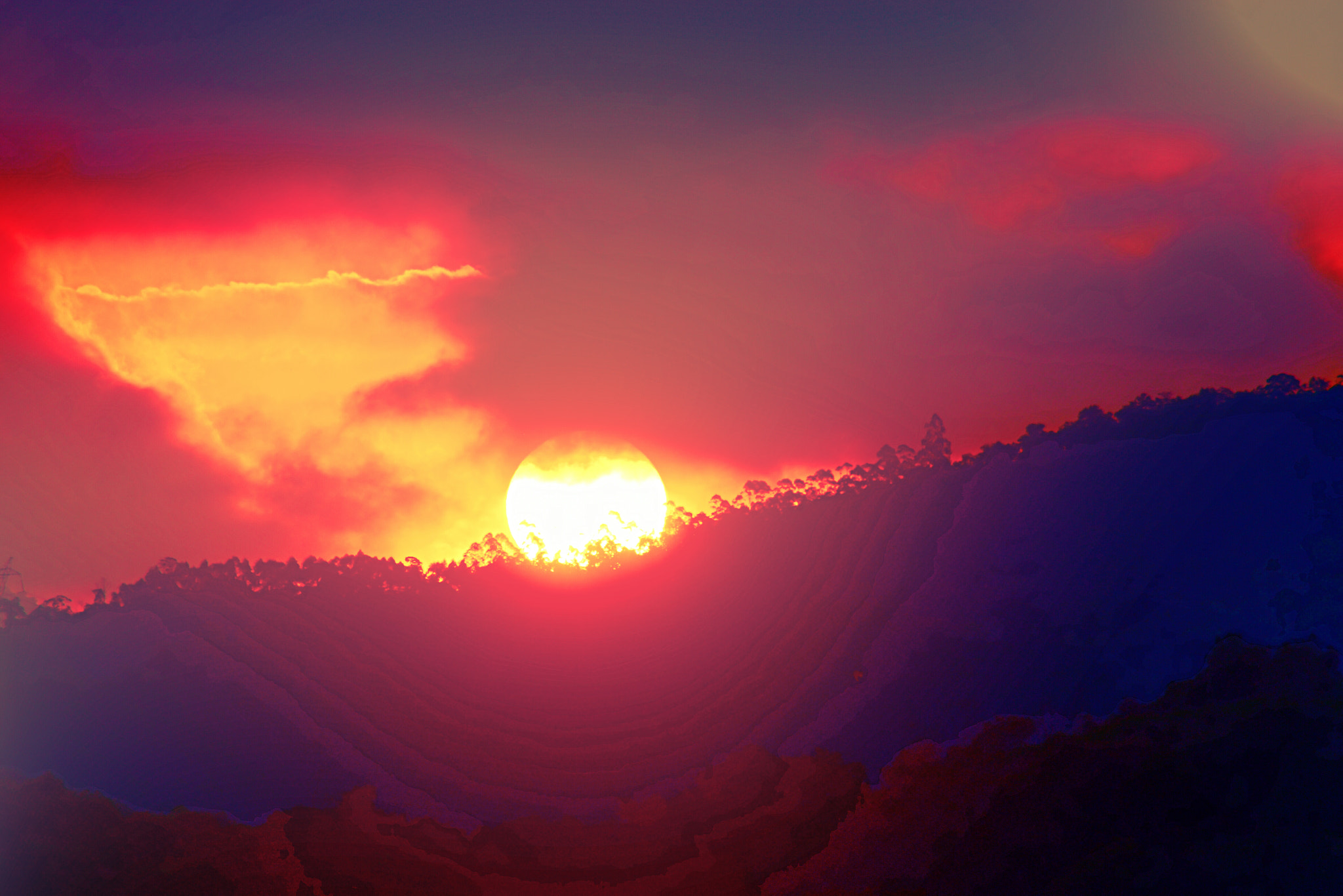 Nikon D5600 sample photo. Burning sky photography