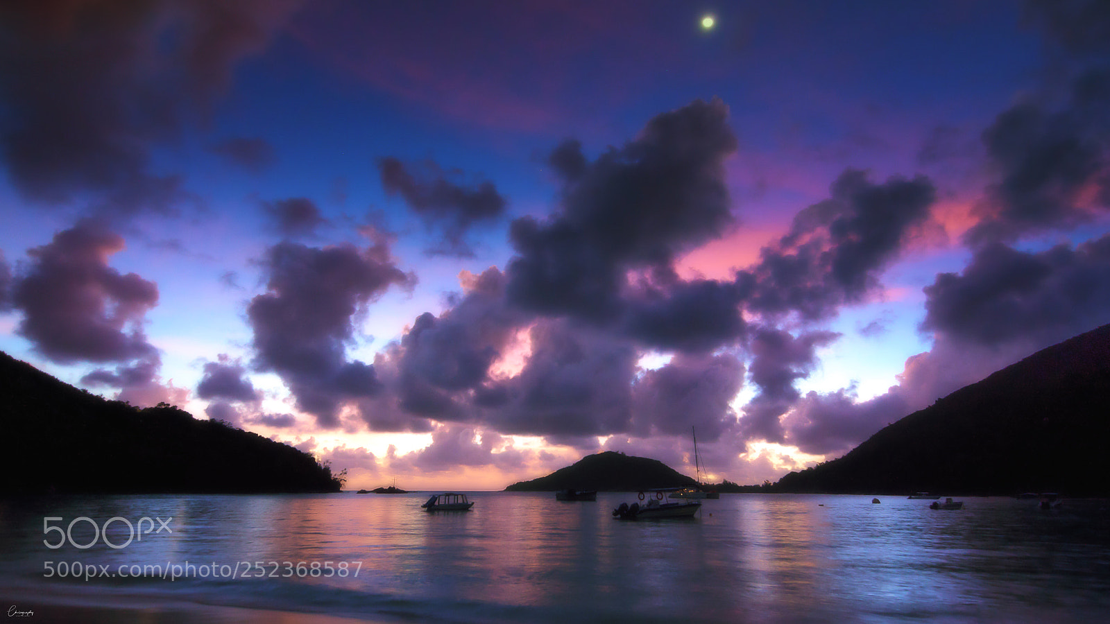 Nikon D5000 sample photo. Sunset in purple photography
