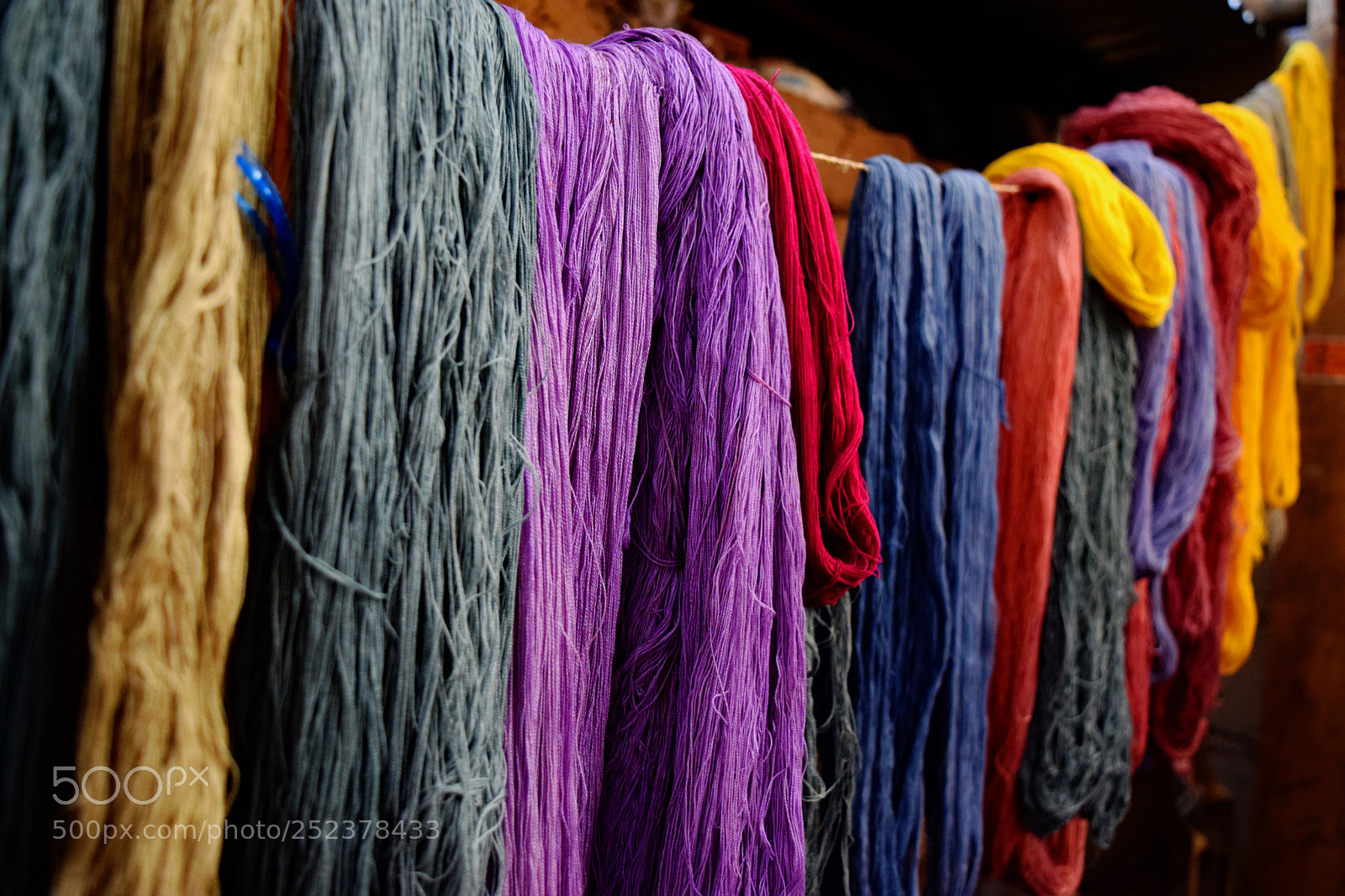 Nikon D3300 sample photo. Dyed scarves photography
