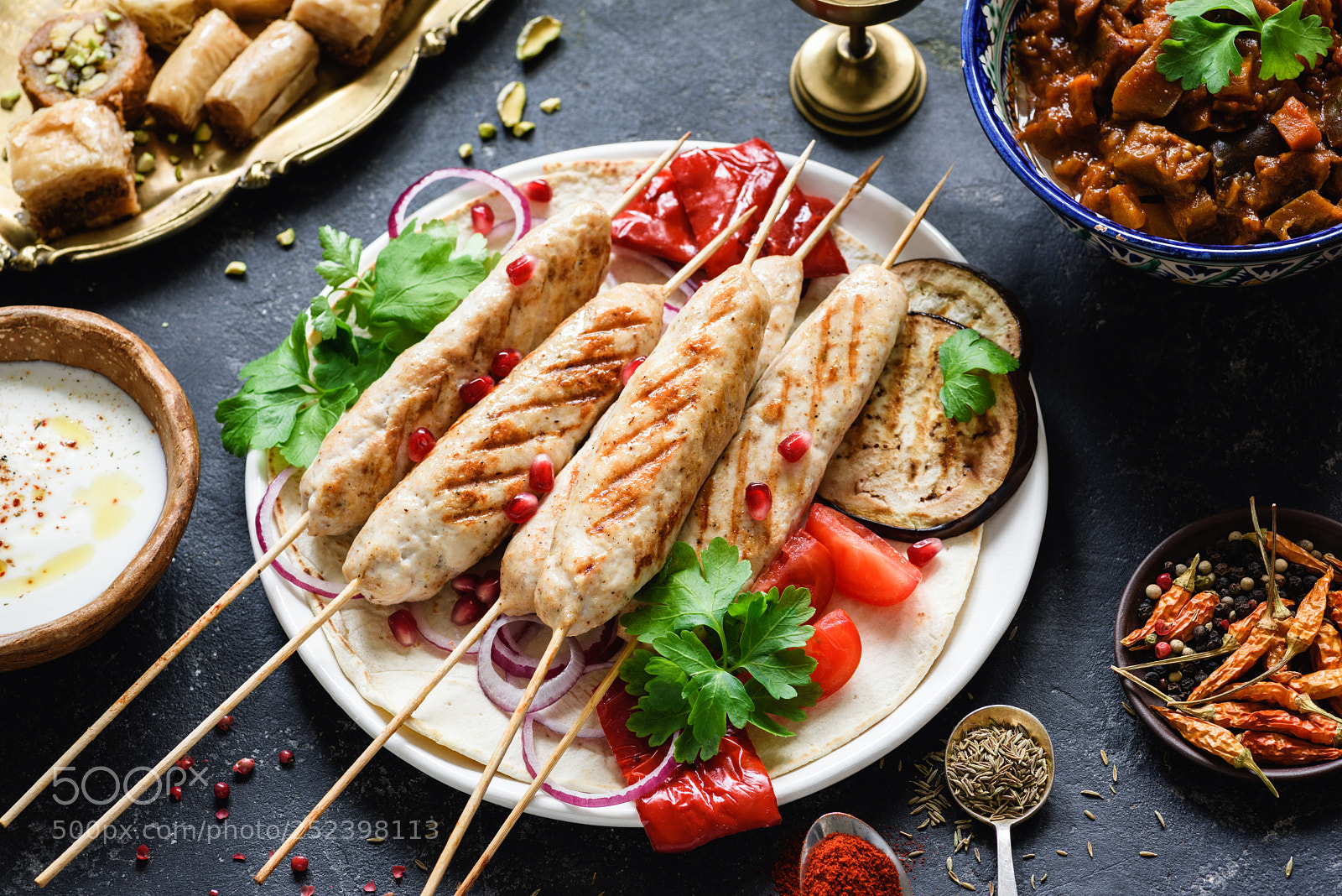 Nikon D810 sample photo. Chicken kebab or shish photography