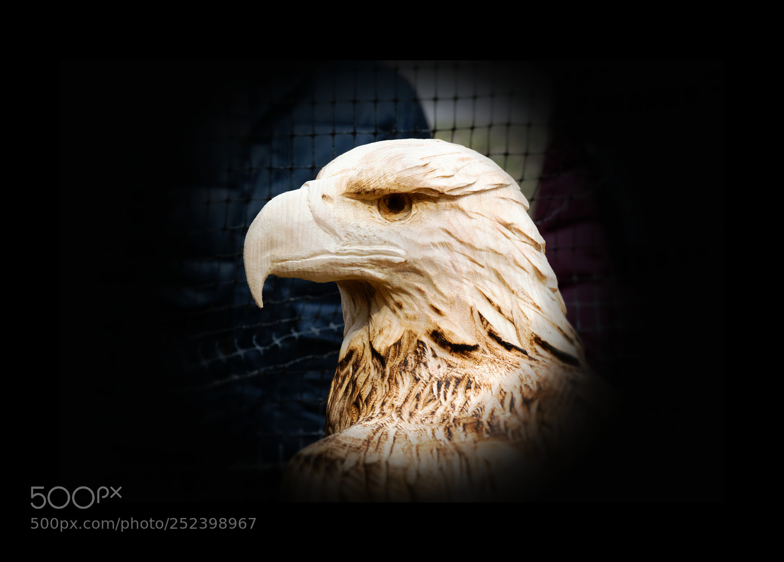 Nikon D3300 sample photo. Wood-carved eagle photography