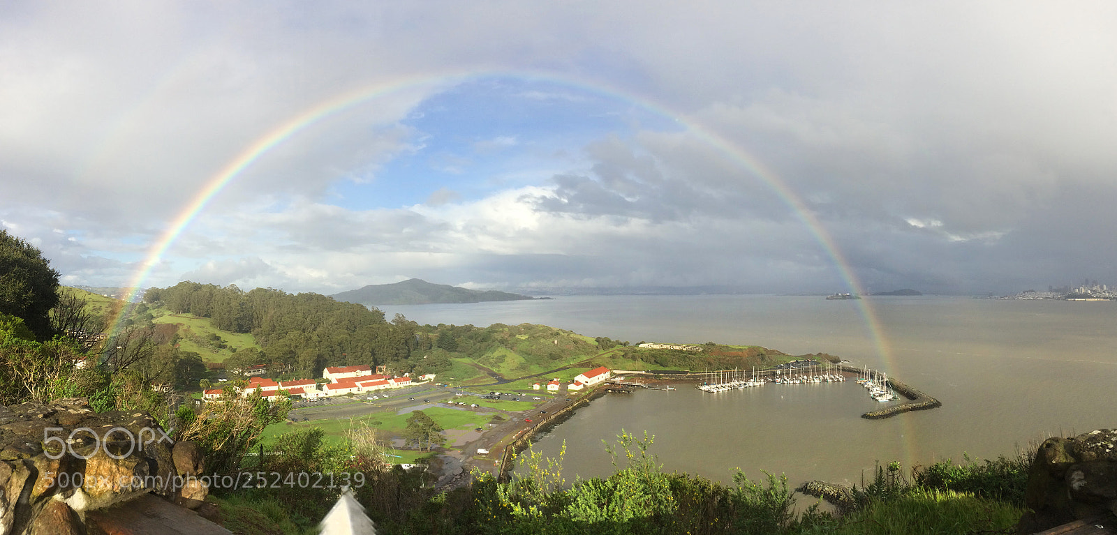 Apple iPhone 5s sample photo. Sf bay rainbow photography