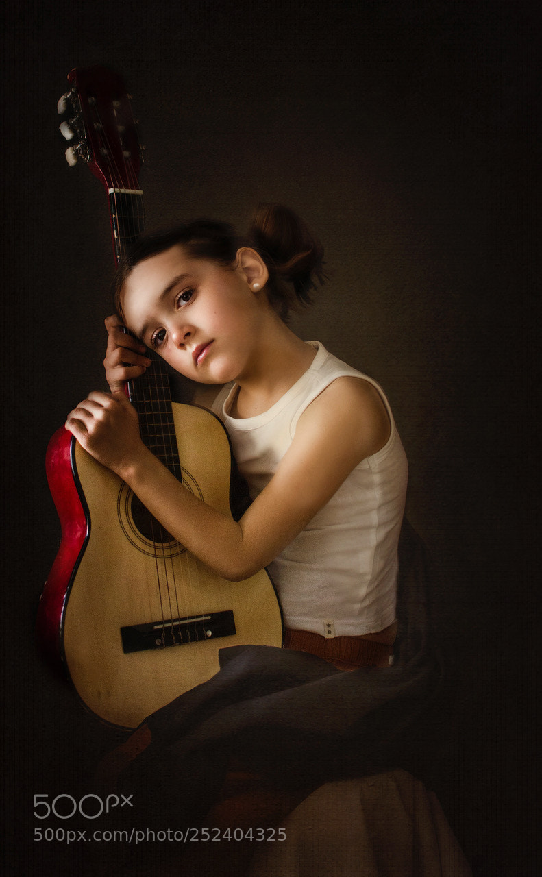 Nikon D7000 sample photo. Guitar player portrait photography