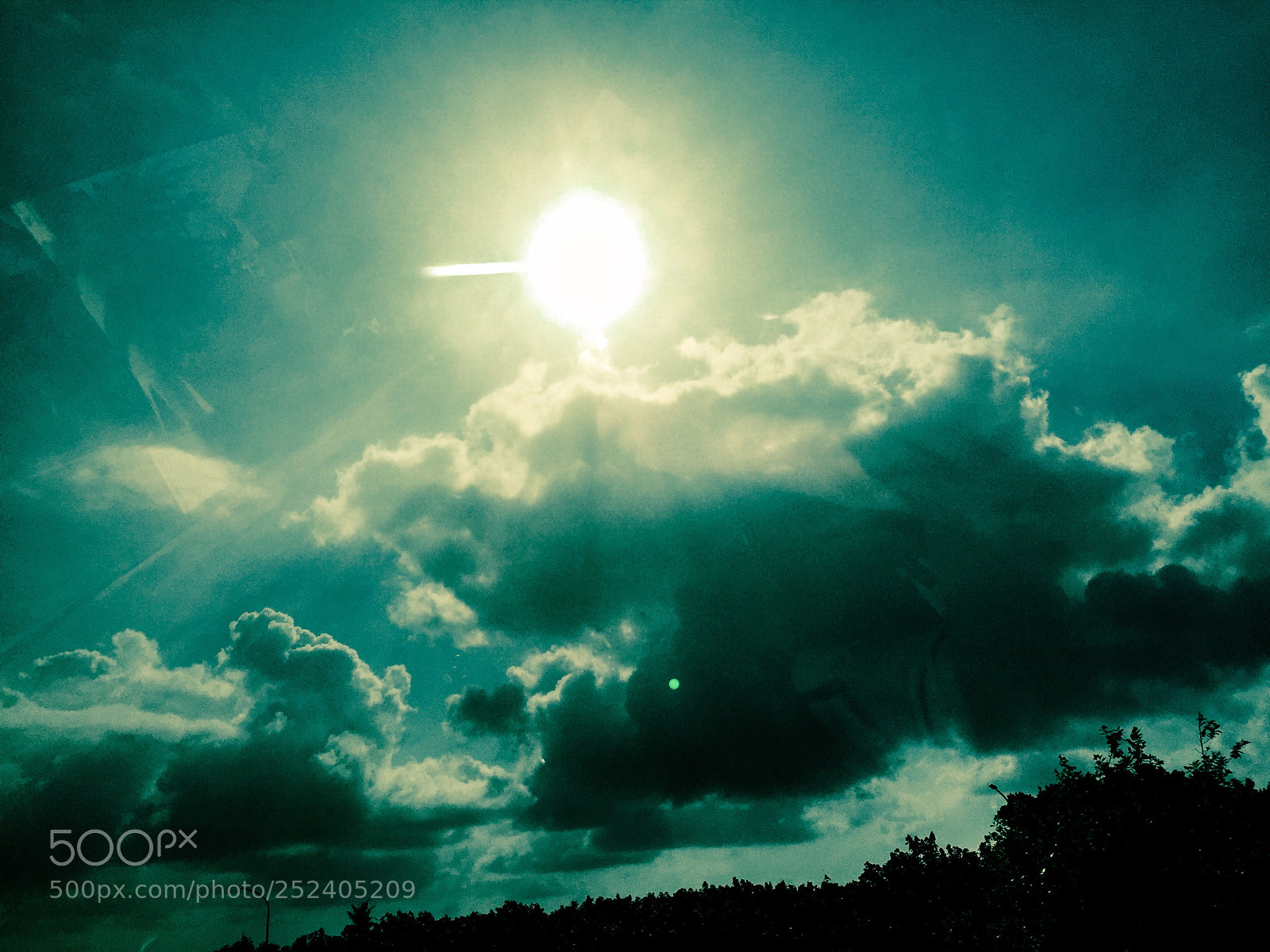 Apple iPhone 6 sample photo. Cloudy sun  photography