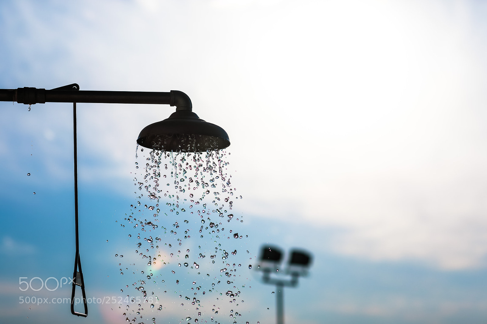 Canon EOS 5D Mark IV sample photo. Safety shower with water photography